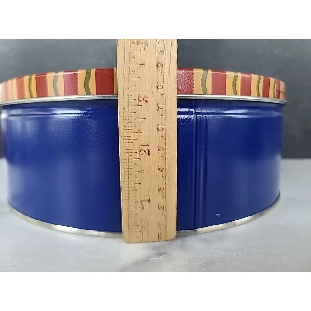 Vintage Snowman Lidded Tin, EMPTY
